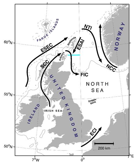 North Sea Ferry Map