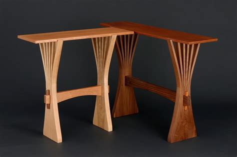 Abanico Hall Table | Custom Hardwood Console Table - Seth Rolland