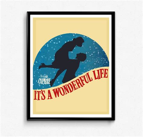 It's a Wonderful Life Poster Christmas Poster Minimalist - Etsy