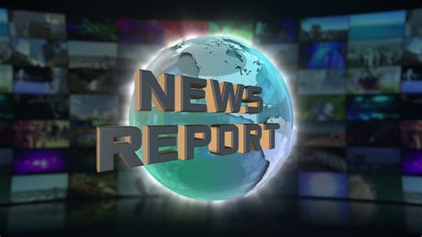 News Report On Screen 3D Animated Text Graphics | News Broadcast Graphic Title Animation Loop ...