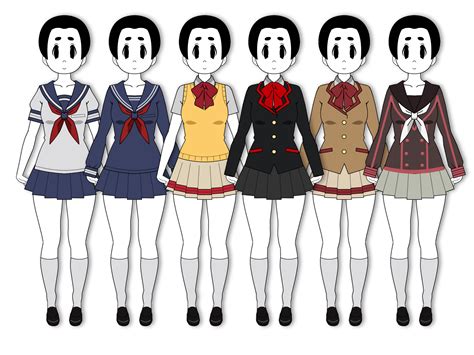 Akademi's School Uniforms | Yandere Simulator Fanon Wikia | Fandom