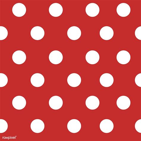 Red and white seamless polka dot pattern vector | free image by rawpixel.com | Dot pattern ...