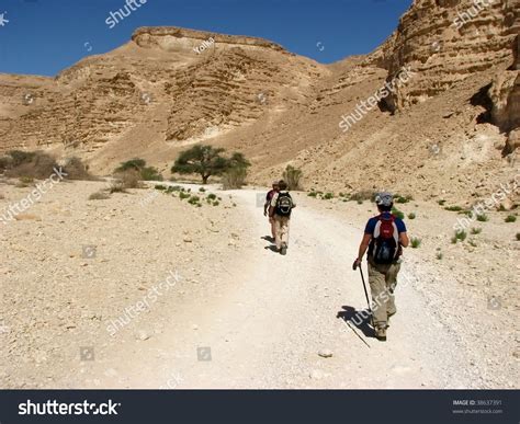 Hiking In Vadi Barak, Negev Desert.The Negev Is The Desert Region Of ...