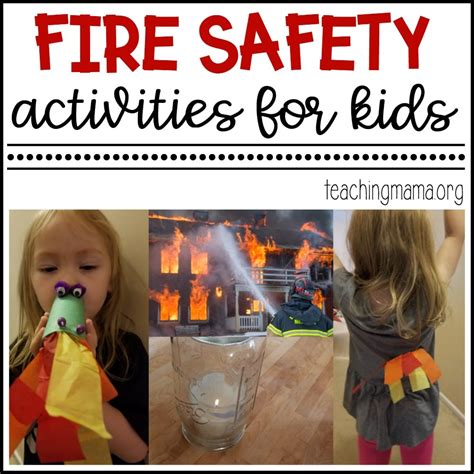 Fire Safety Activities for Kids - Teaching Mama