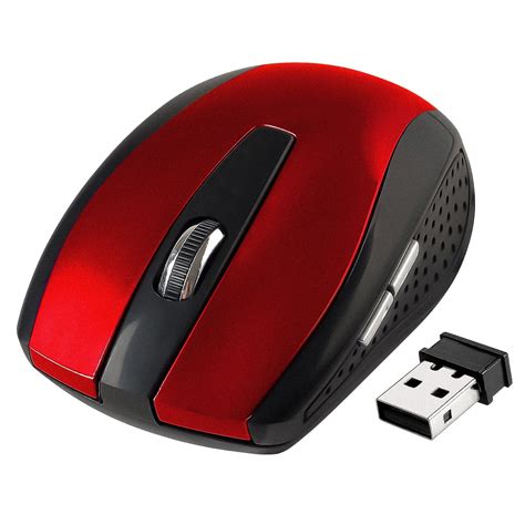 Insten 1142192 2.4GHz Wireless Mouse For PC Laptop Computer, Red