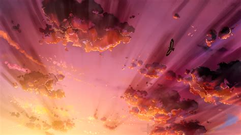 Anime Bird Sky Scenery | High resolution wallpapers, Anime wallpaper, Awesome anime