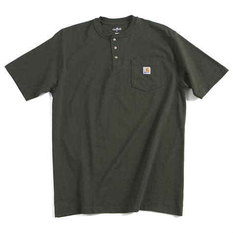 Carhartt® Short - sleeve Pocket Henley - 145132, Shirts at Sportsman's Guide