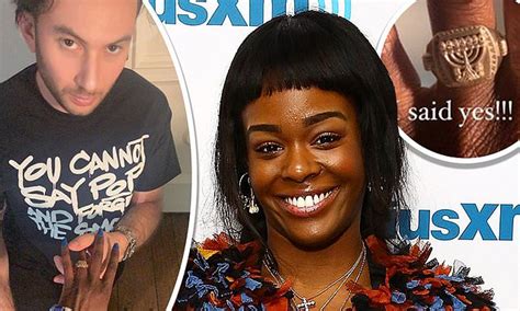 Azealia Banks is ENGAGED to artist Ryder Ripps as she shows off ring to ...