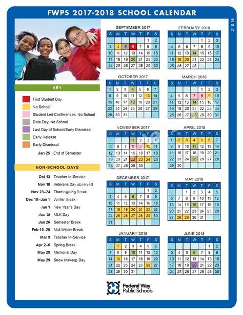 Green Gables Elementary School Calendars – Federal Way, WA