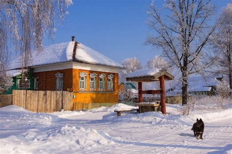 ABC Russian: Russian village in winter. Photos. Countryside Photos, Winter Photos, Village Life ...