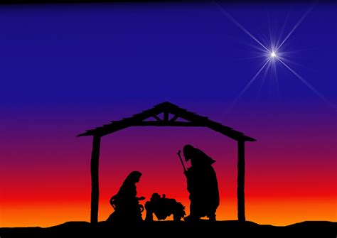 Christmas Silhouettes Nativity.