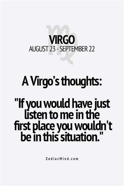 Sayings Zodiac Signs Virgo, Astrology Virgo, Virgo Horoscope, Zodiac Mind, Zodiac Facts, Zodiac ...