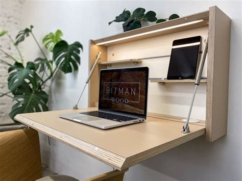 Original Desk Wall Mounted Folding Desk Space Saving Desk - Etsy