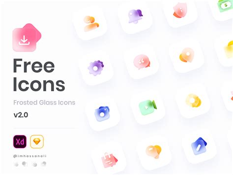 Free Glass Icons Pack – Free Design Resources