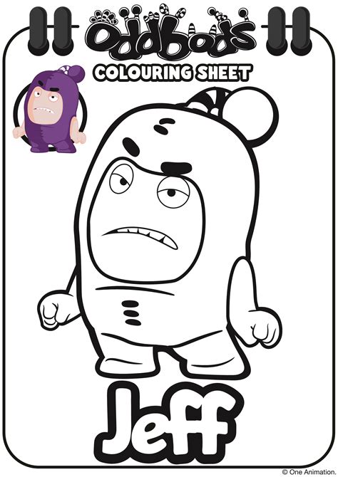 Oddbods Bubbles Coloring Pages - clowncoloringpages