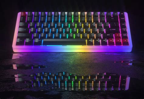 Marsback RGB 75% Keyboard Has a Sweet Translucent Case
