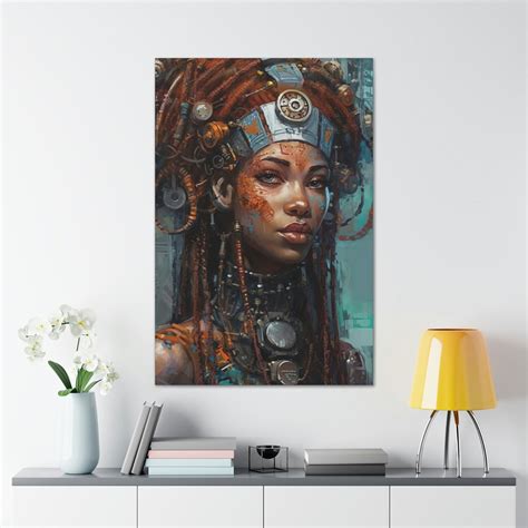 Bold Black Woman: AI Art Canvas Gallery Wraps 28 - Etsy