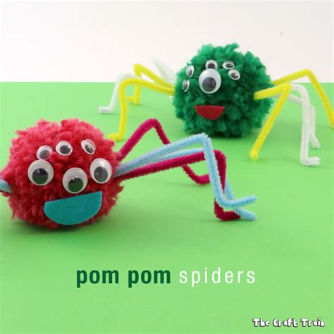 Pom Pom Spiders - The Craft Train