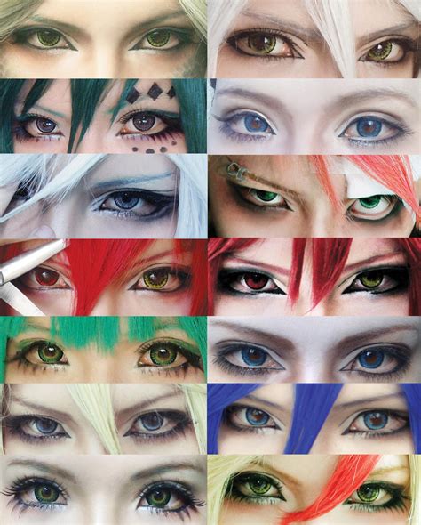 Cosplay eyes make up collection by mollyeberwein on DeviantArt