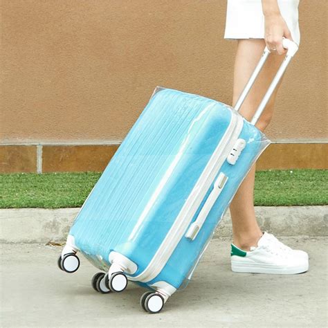 Clear PVC Luggage Cover Travel Accessories Suitcase Dustproof Luggage Cover Transparent ...