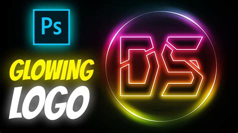 NEON GLOWING LOGO DESIGN IN PHOTOSHOP | PHOTOSHOP TUTORIAL - YouTube