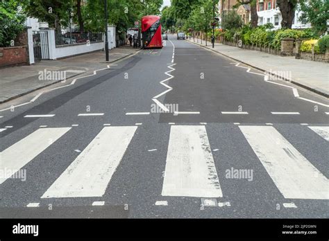 Abbey Road Zebra Crossing as used by the Beatles for their famous 1969 ...