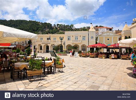 Zakynthos Town Centre Zante Ionian Island Greece EU European Union ...