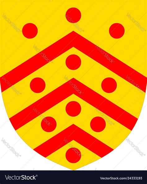 Coat arms gloucester in england Royalty Free Vector Image