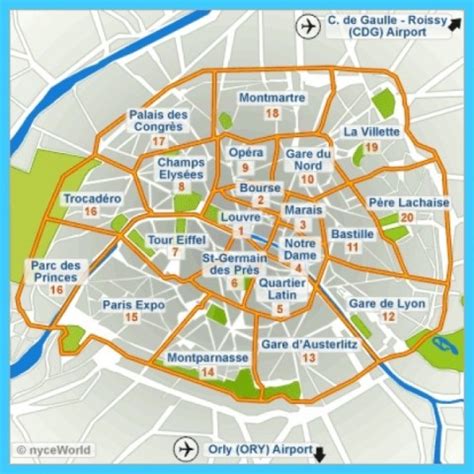 Paris Map Neighborhoods - Neighborhood Maps of Paris, France ...