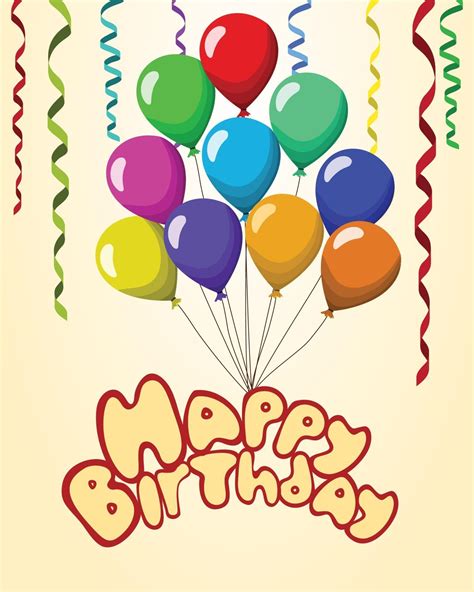 Happy birthday Text balloons 2297637 Vector Art at Vecteezy