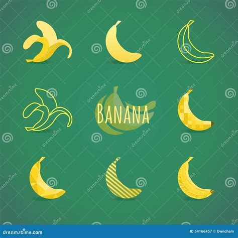 Banana sign stock vector. Illustration of food, group - 54166457