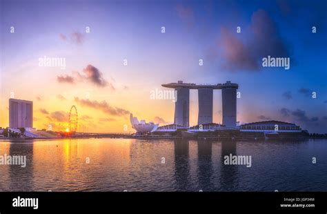 Singapore skyline background Stock Photo - Alamy