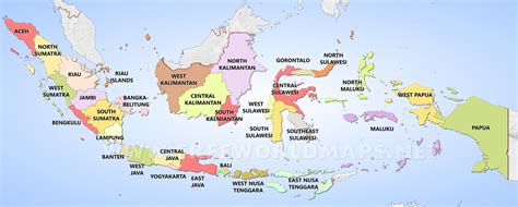 Indonesia States Map