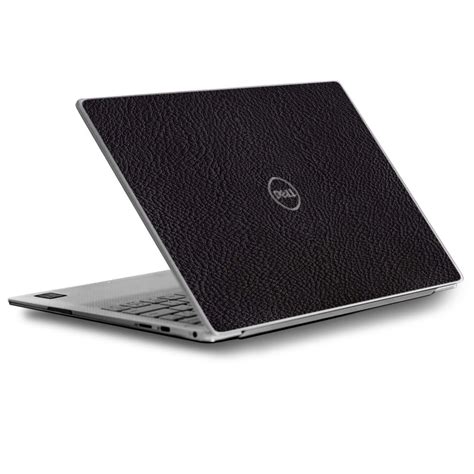 Skin Decal for Dell XPS 13 Laptop Vinyl Wrap / Black Leather Pattern ...