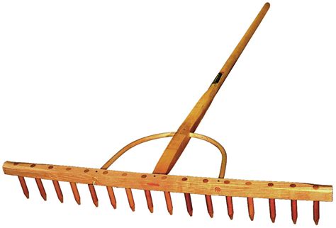 WOODEN HAY RAKE (17 TEETH) BOWED | J Todd & Son