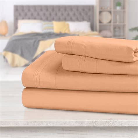 1000 Thread Count Bedding Egyptian Cotton Sheets & Pillowcases, 4-Piece ...