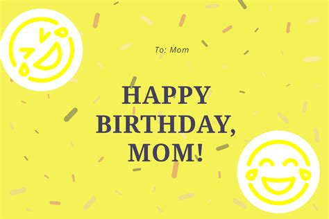 Funny Birthday Card For Mom Template - Edit Online & Download Example ...