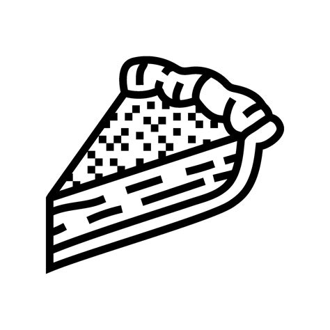 pumpkin pie slice food snack line icon vector illustration 25435254 Vector Art at Vecteezy