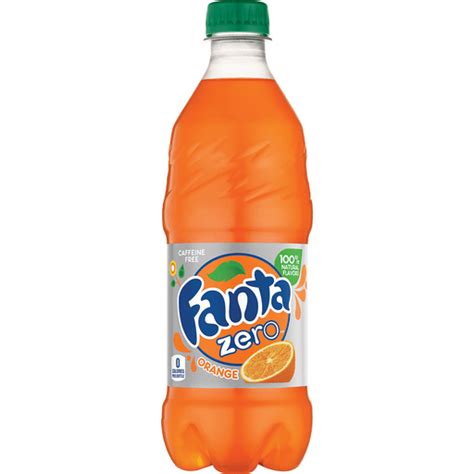 Fanta Orange Zero Sugar Bottle, 20 Fl Oz | Root Beer & Cream Soda | Quality Foods