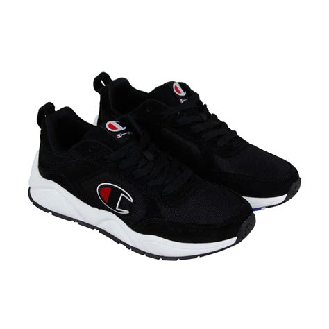 Champion 93 Eighteen Classic CM100223M Mens Black Casual Low Top Sneak ...