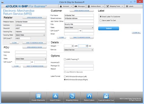 Click-N-Ship for Business 4.1.298.0 - Download, Screenshots