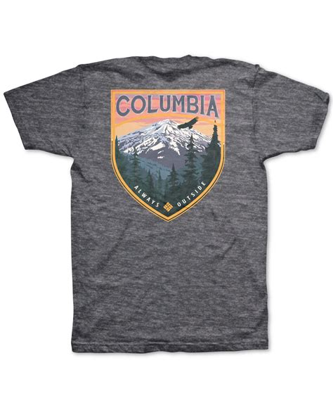 Lyst - Columbia Logo Graphic T-shirt in Gray for Men