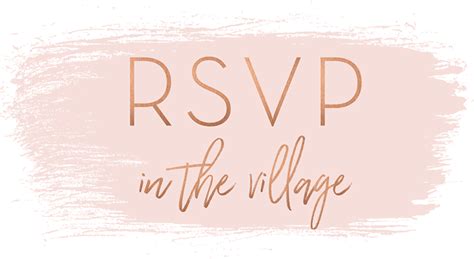 RSVP in the Village - rsvpinthevillage.com | Rsvp, Website design, Custom