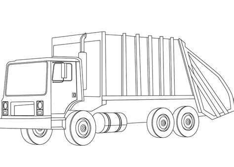 Printable Old Truck Coloring Page - Free Printable Coloring Pages for Kids