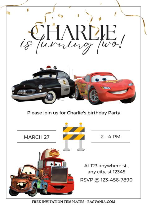 a birthday party with cars on it