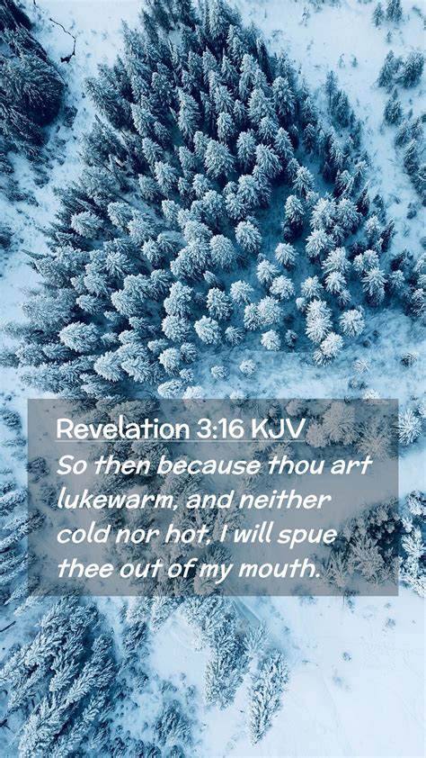 Revelation 3:16 KJV Mobile Phone Wallpaper - So then because thou art ...