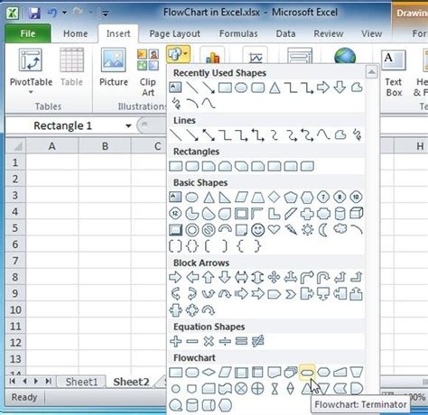 How To Make A Flowchart In Excel