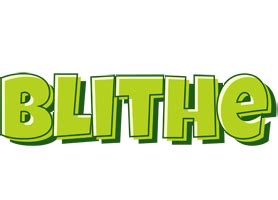 Blithe Logo | Name Logo Generator - Smoothie, Summer, Birthday, Kiddo, Colors Style