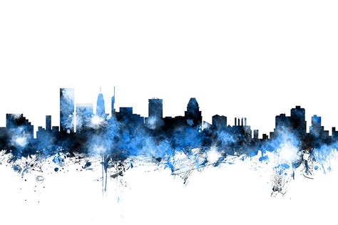 Baltimore Maryland Skyline Digital Art by Michael Tompsett - Fine Art ...