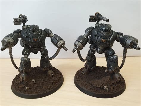 Both of my kastelan robot conversion. C&C welcome : r/Warhammer40k